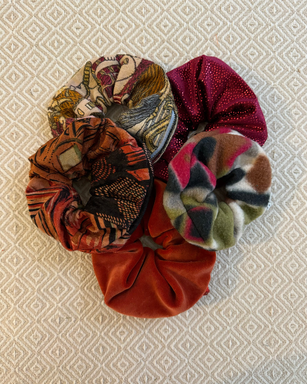 Upcycled Pocket Scrunchies