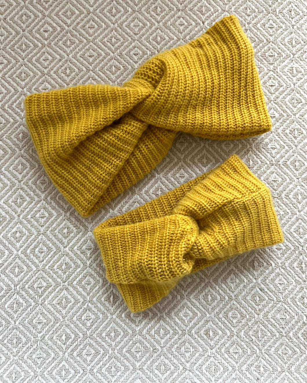 Stirnband-Set Yellow Cashmere // 6-12 Monate