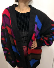 Load image into Gallery viewer, Mohair Cardigan Crazy Pattern
