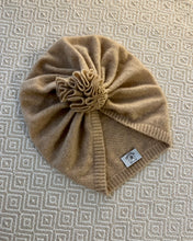 Load image into Gallery viewer, Upcycled turbans boho cream 
